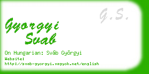 gyorgyi svab business card