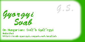 gyorgyi svab business card